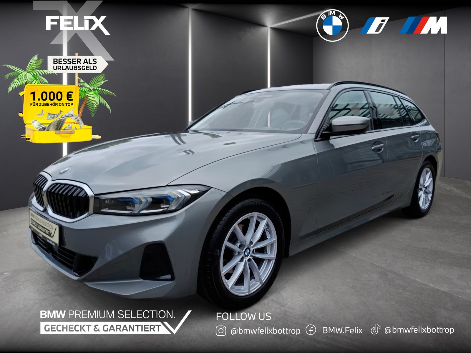 BMW 318i Touring+AHK+LEASING AB 369,-+LIVE COCKPIT P