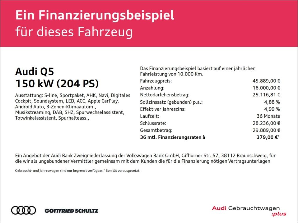 Audi Q5 Sportback 40 TDI QUATTRO S-LINE ACC AHK MATRI