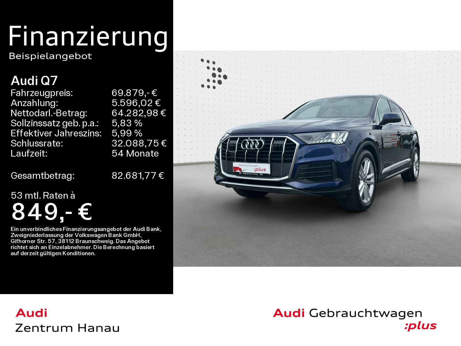 Audi Q7 50 TDI QUATTRO *7-SITZER*LUFT*PANO*AHK*HUD*