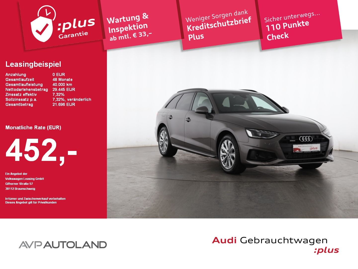 Audi A4 Avant 40 TFSI quattro advanced - Samsaru's Car Outlet