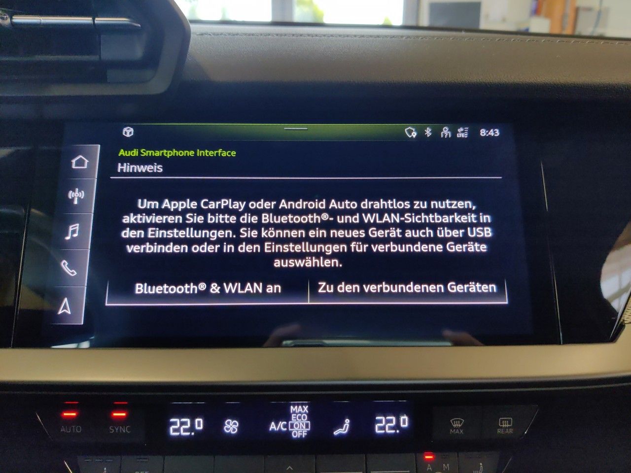 Audi A3 Sportback 45 TFSI e S tronic S line, Matrix