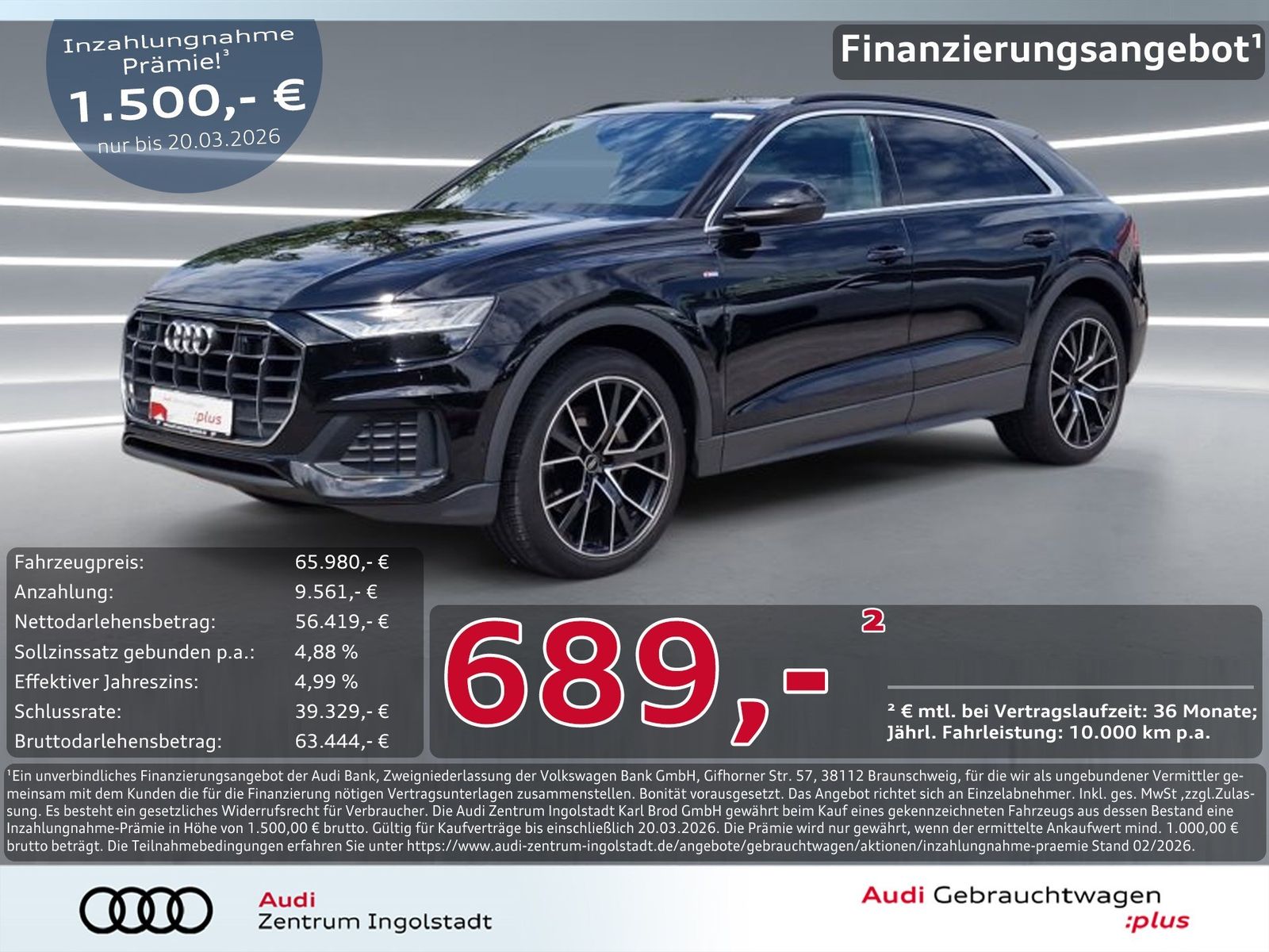 Audi Q8 50 TDI qu S line MATRIX PANO STHZG Luft 22"