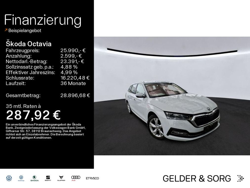 Skoda Octavia Combi 2.0 TDI 4x4*LED*AHK*Leder*HuD*ACC