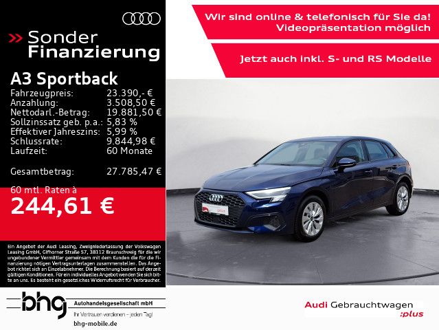 Audi A3 Sportback 40 TFSIe LED/AHK/Interface/Asisst/u