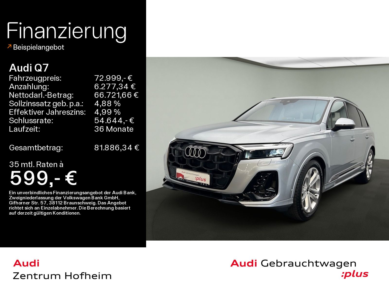 Audi Q7 55 TFSIe qu S line tip*B&O*HUD*Pano*Matrix*Vi