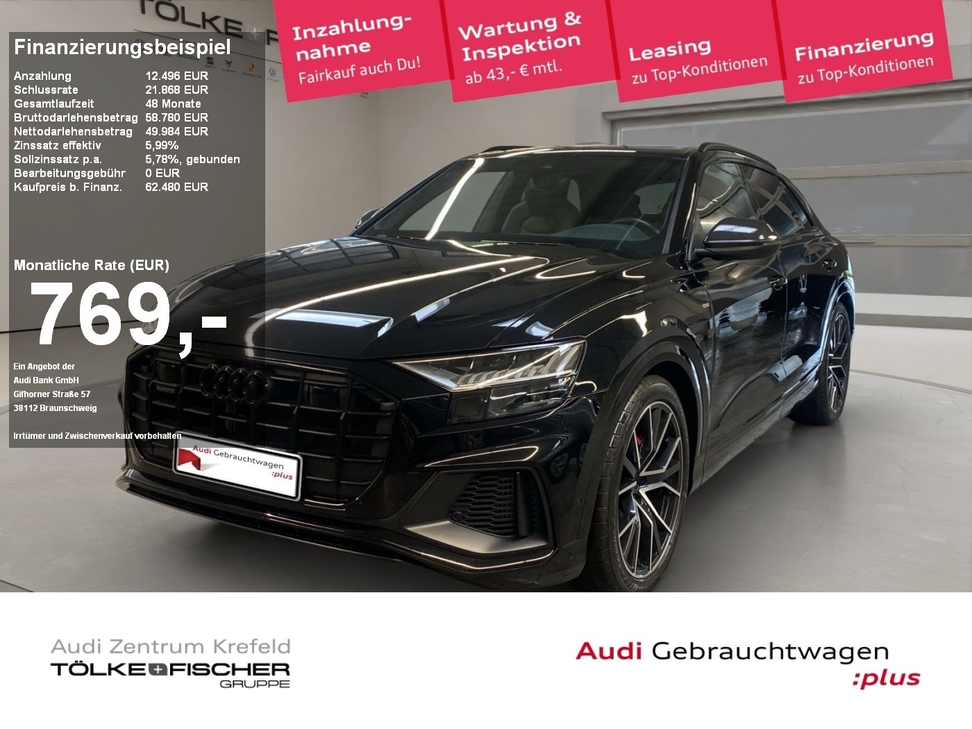 Audi Q8 55 3.0 TFSI quattro competition plus S-line - Samsaru's Car Outlet