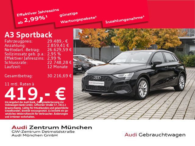 Audi A3 Sportback 35 TDI S tronic Virtual/Navi