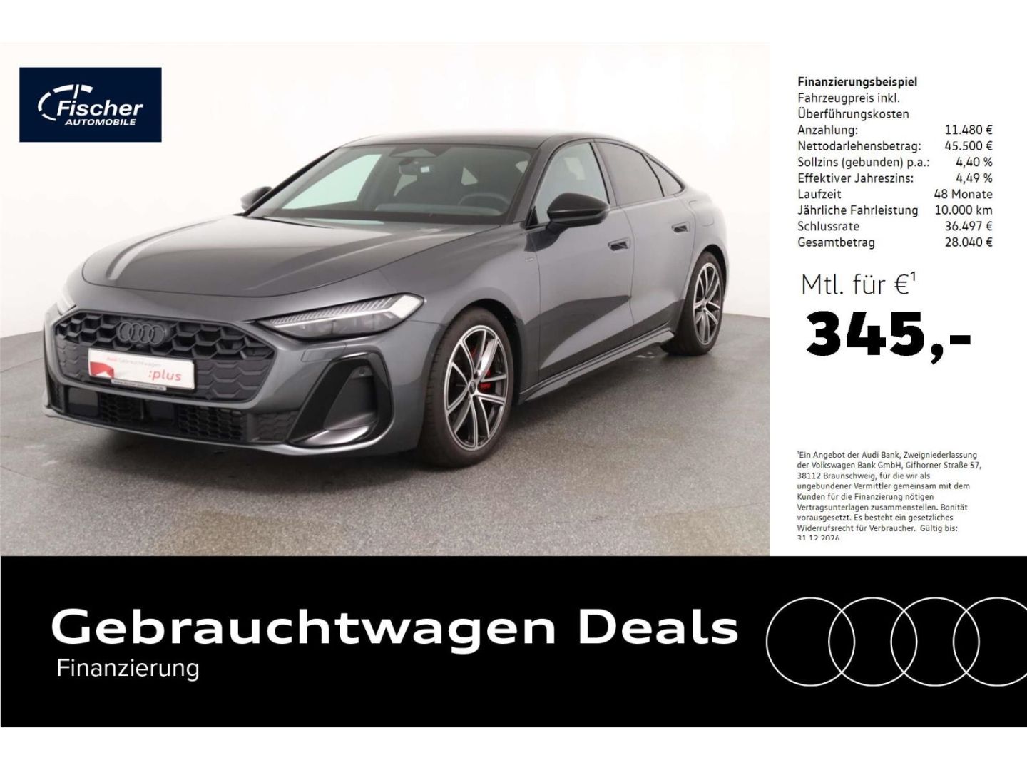 Audi A5 Limousine e-hybrid quattro S line B&O/HUD/LED