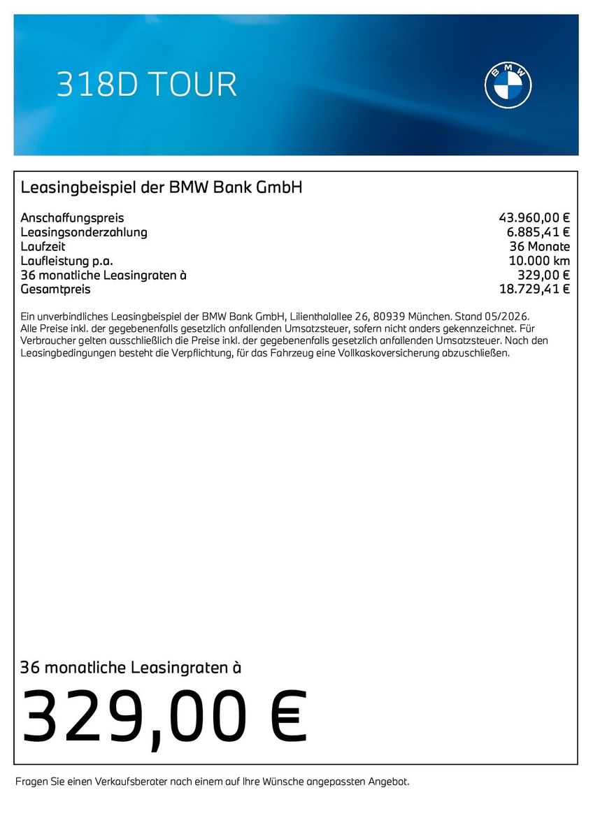 BMW 318d Touring M Sportpaket HK HiFi DAB LED Shz