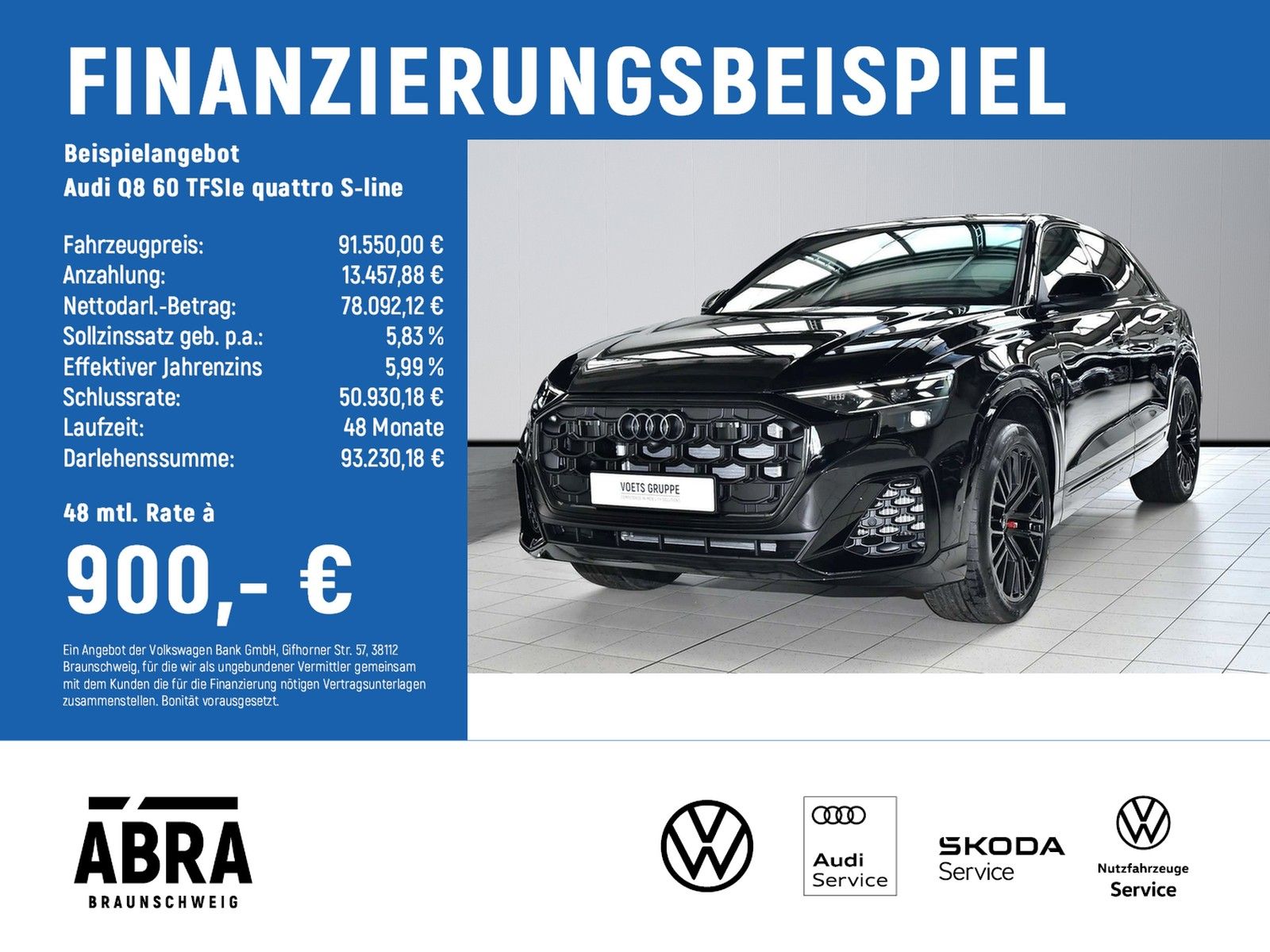 Audi Q8 60 TFSIe quattro S-line PANO+LASER+AHK+B&O+SI