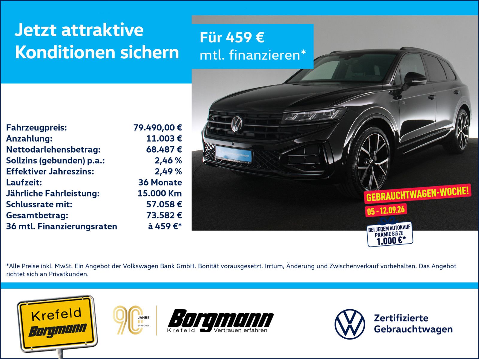 Volkswagen Touareg 3.0 V6 TDI R-Line 4Motion AHK 360° PANO