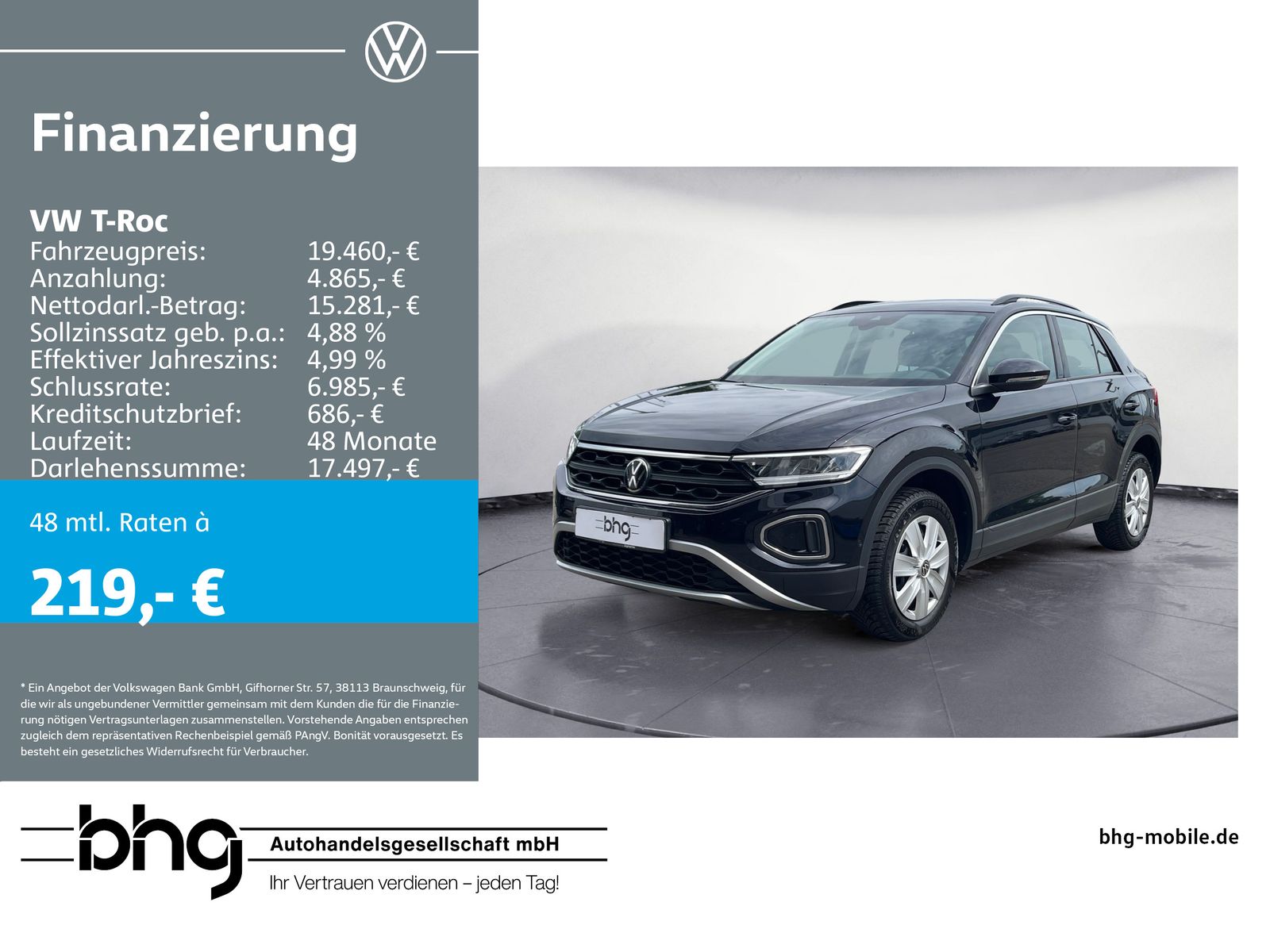 Volkswagen T-Roc Life 1.0 l TSI - Samsaru's Car Outlet