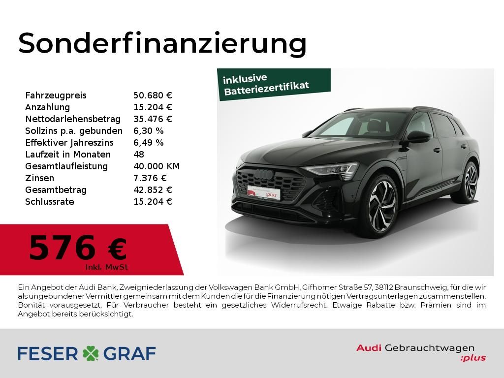 Audi Q8 55 S Line Int Pano,HUD,AHK,B&O,Matrix,Leder