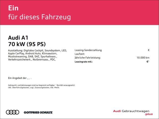 Audi A1 Sportback 25 TFSI advanced VIRTUAL LED CARPLA