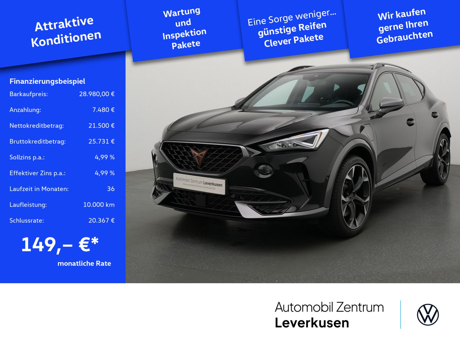 Cupra Formentor VZ e-Hybrid PANO LEDER AHK ACC NAVI