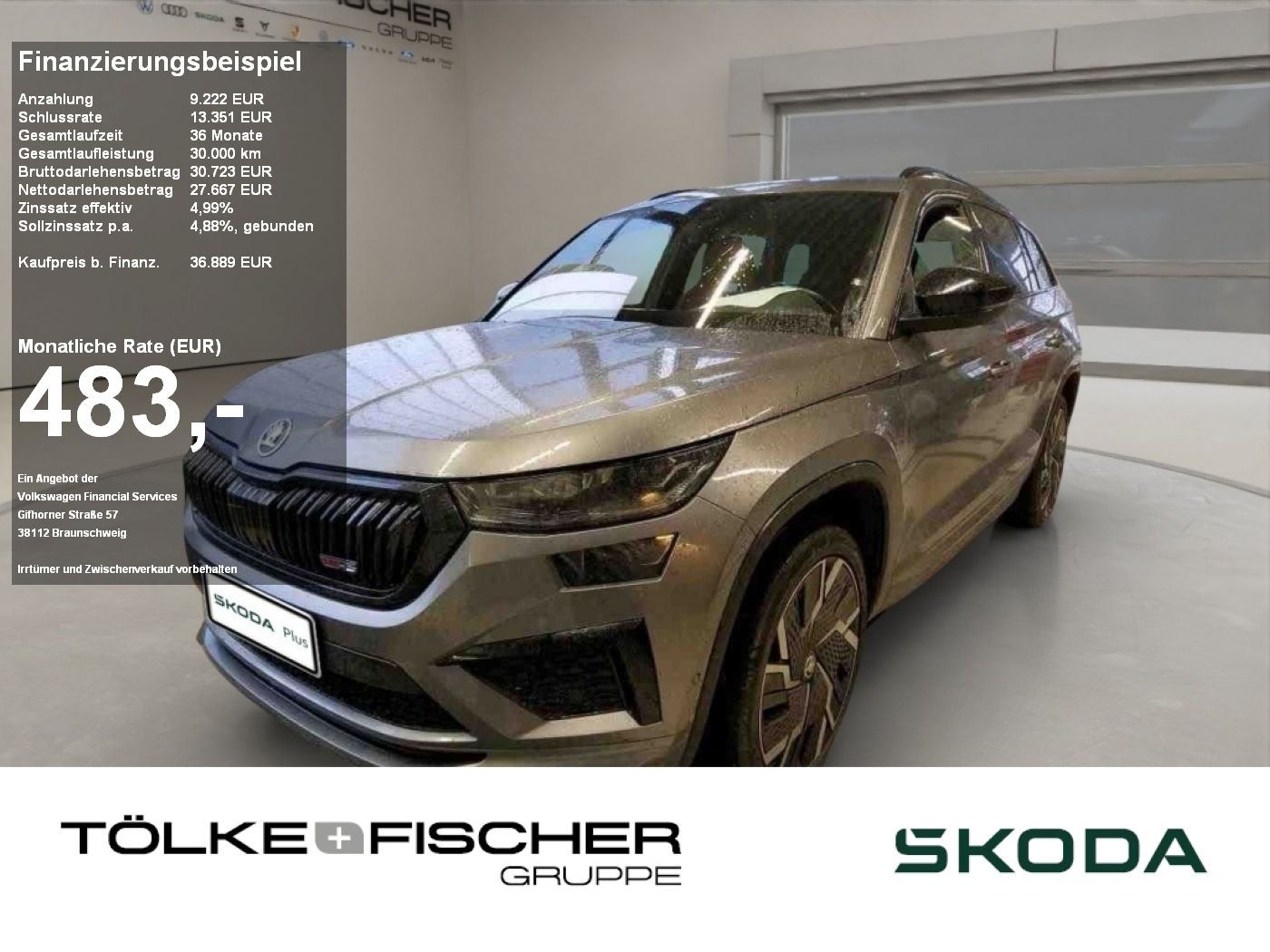 Skoda Kodiaq RS 2.0 TSI DSG 4x4 DCC AHK 360 ACC eHeck