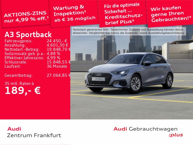 Audi A3 Sportback 40 TFSI e S tronic LED DAB PDC