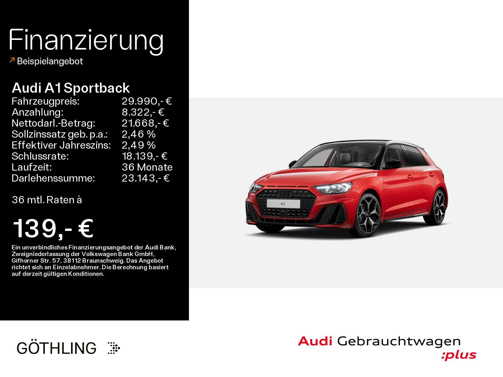 Audi A1 Sportback 35 TFSI S line - Samsaru's Car Outlet