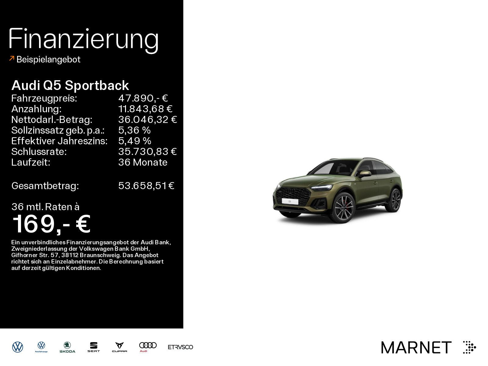 Audi Q5 Sportback 50 TDI qu S line*Navi*Matrix*AHK*Vi