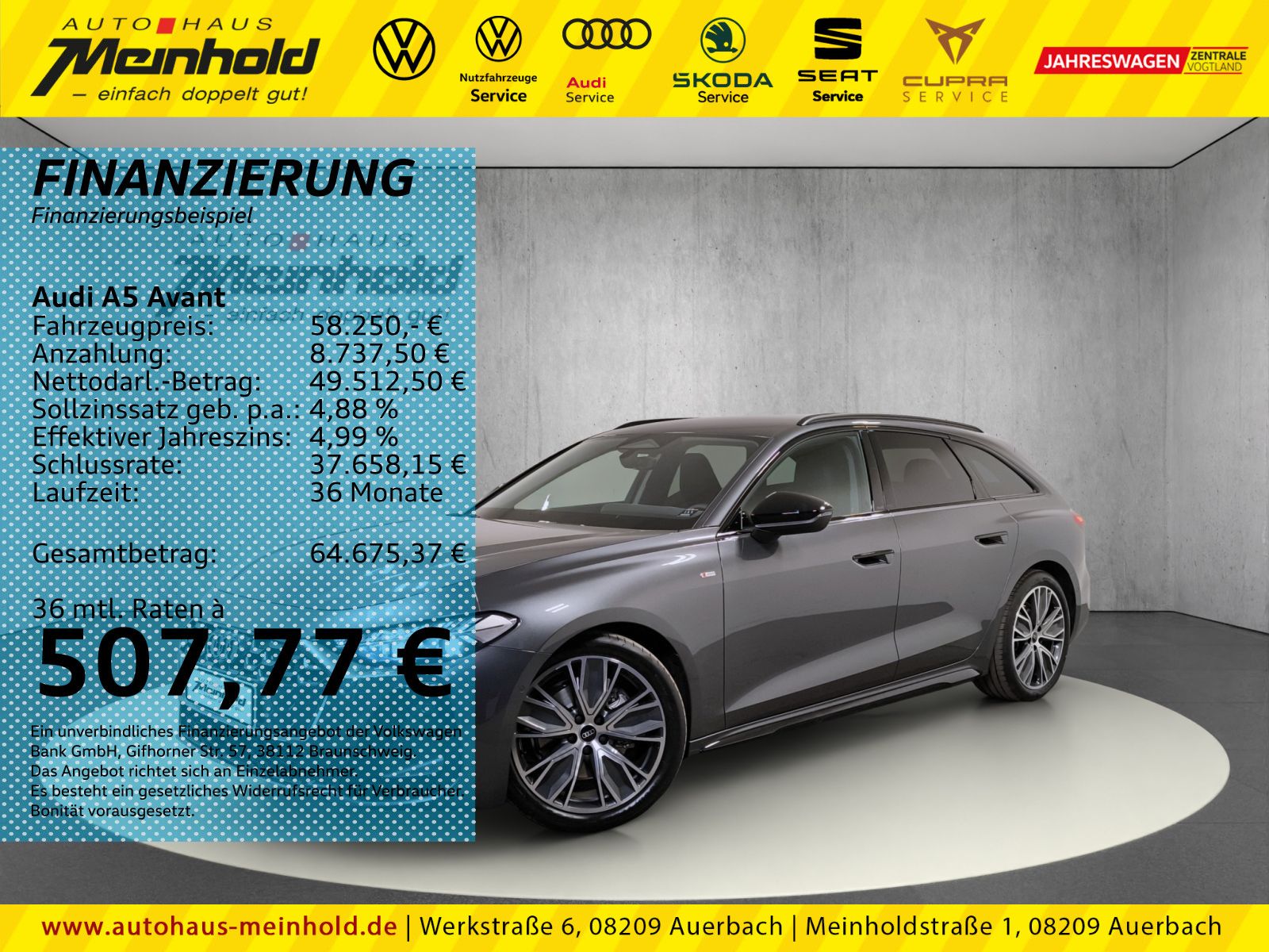 Audi A5 Avant S-Line 2.0 TFSI quattro S tronic, AHK,