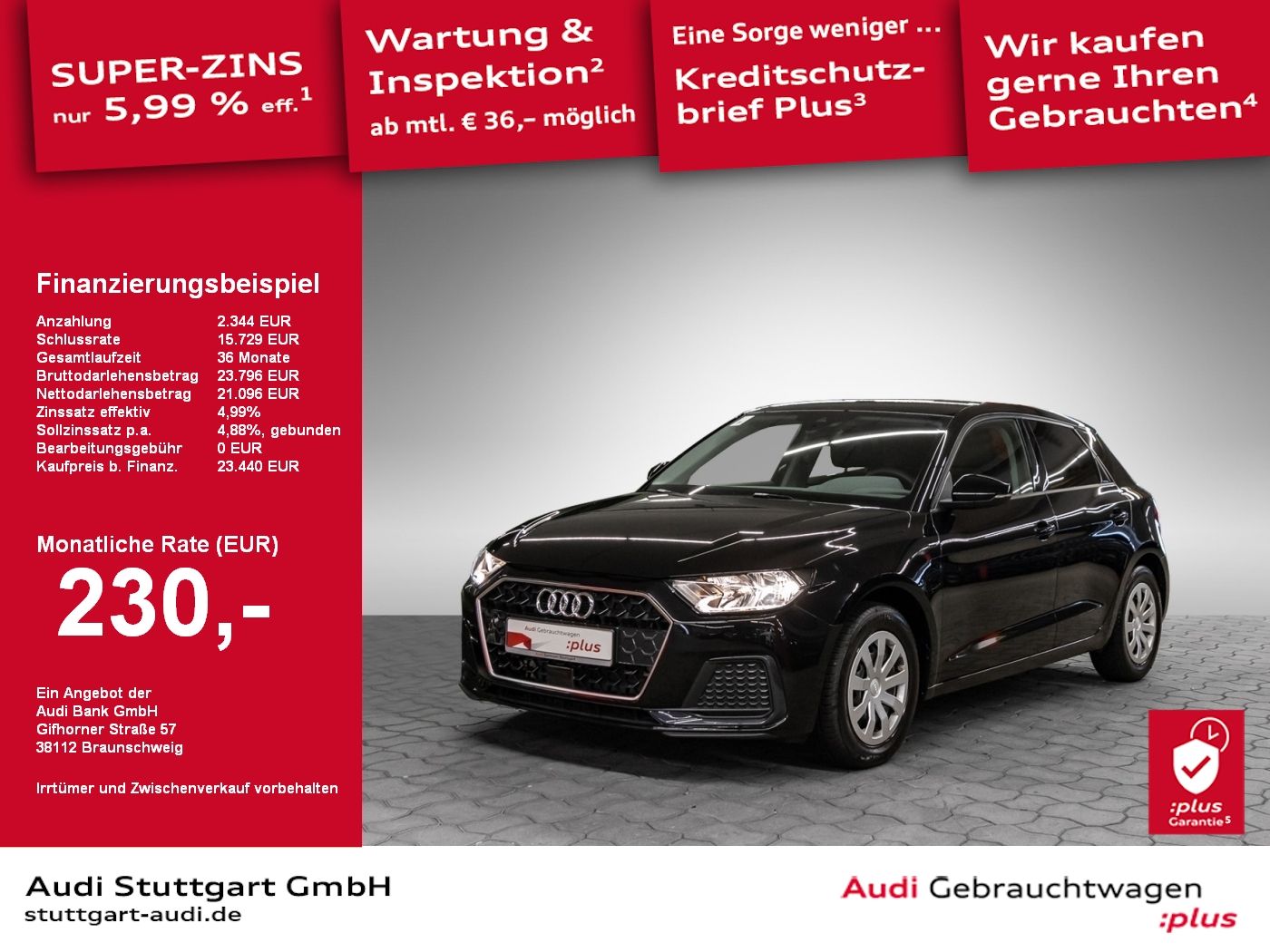 Audi A1 Sportback Advanced 25 TFSI S tronic - Samsaru's Car Outlet