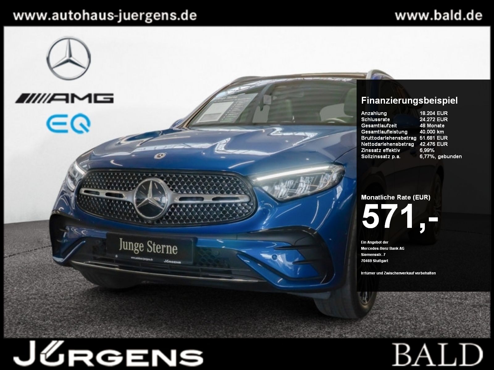Mercedes-Benz GLC 300 d 4M AMG-Sport/Pano/Burm/AHK/Distr/20'