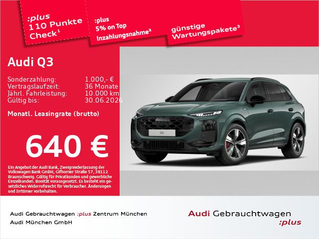 Audi Q3 TFSI qu. S tronic S line AHK/HuD/Navi+