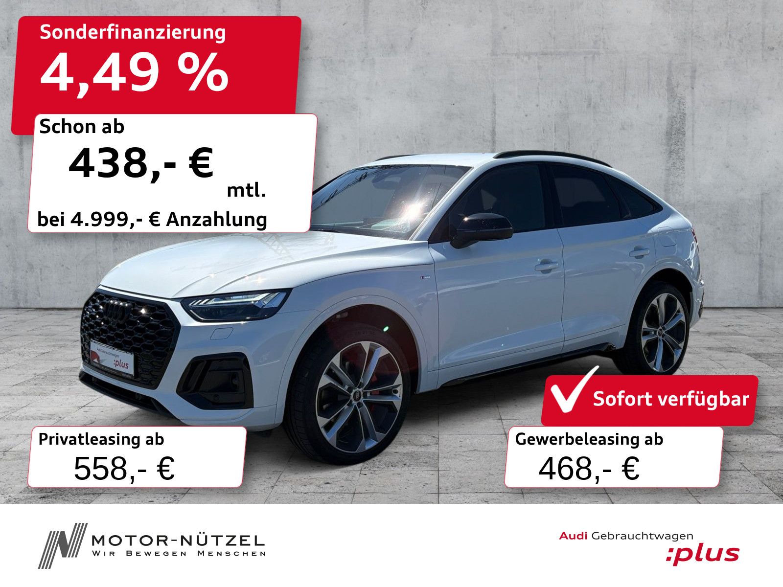Audi Q5 Sportback 55 TFSI e QU S-LINE MATRIX+HuD+AHK