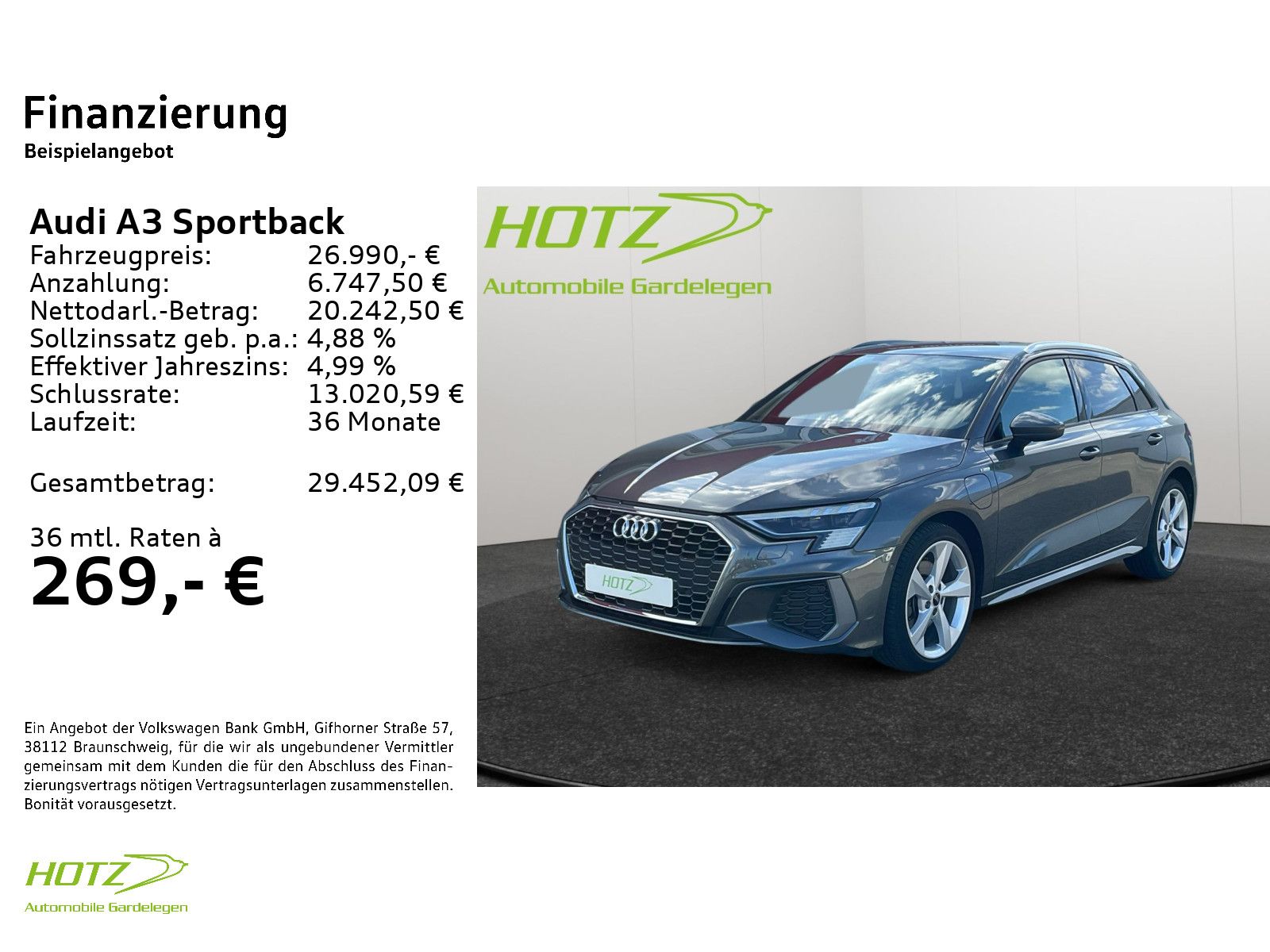 Audi A3 Sportback 40 TFSI e S-tronic S line Matrix/So