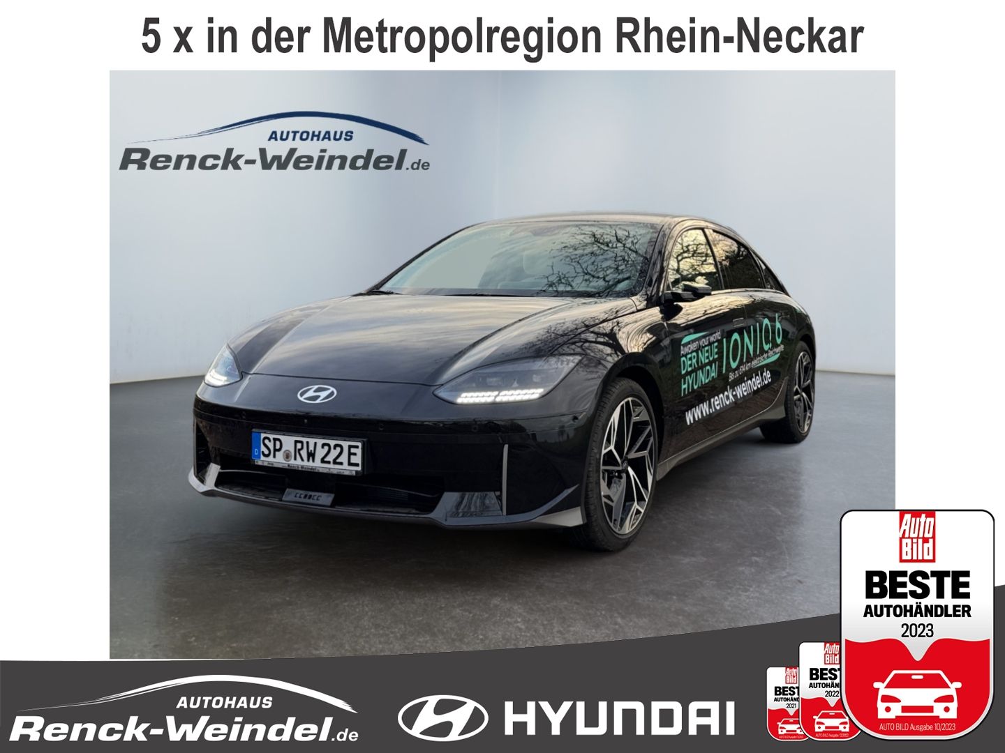 Hyundai IONIQ 6 Uniq HUD Navi Digitales Cockpit Memory S