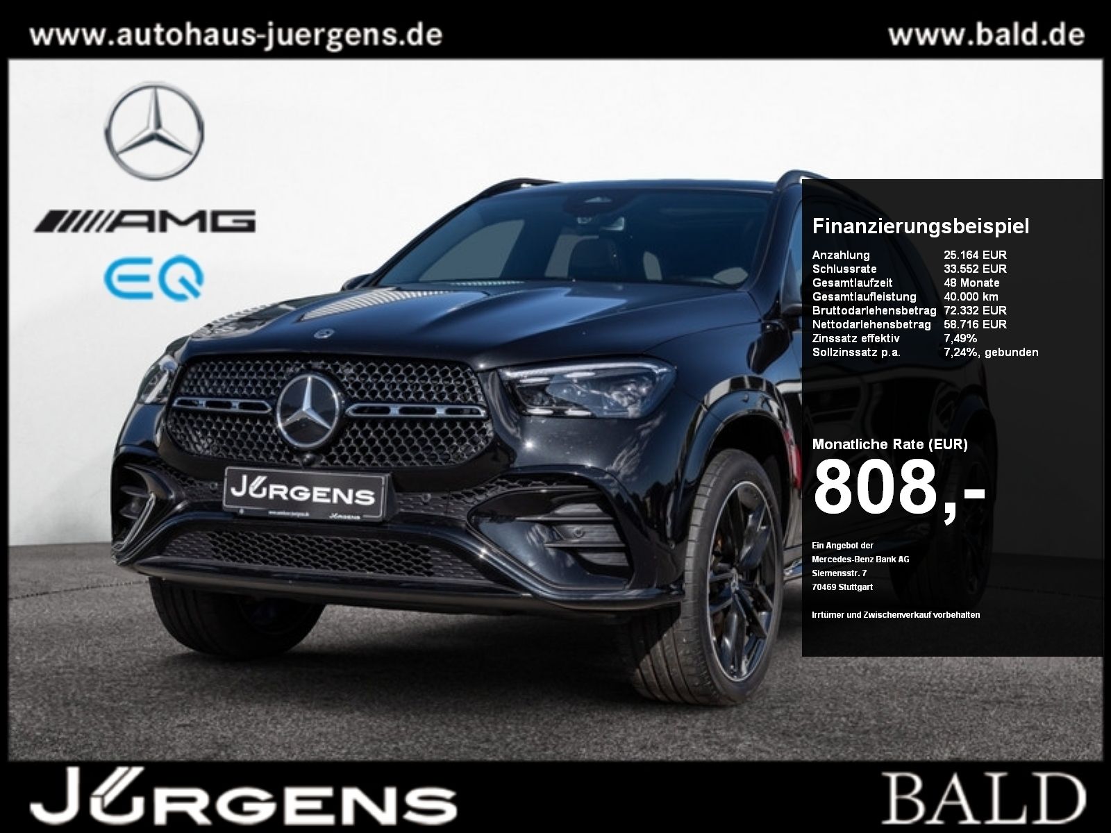 Mercedes-Benz GLE 450 d 4M AMG-Sport/Pano/AHK/HUD/Night/Distr