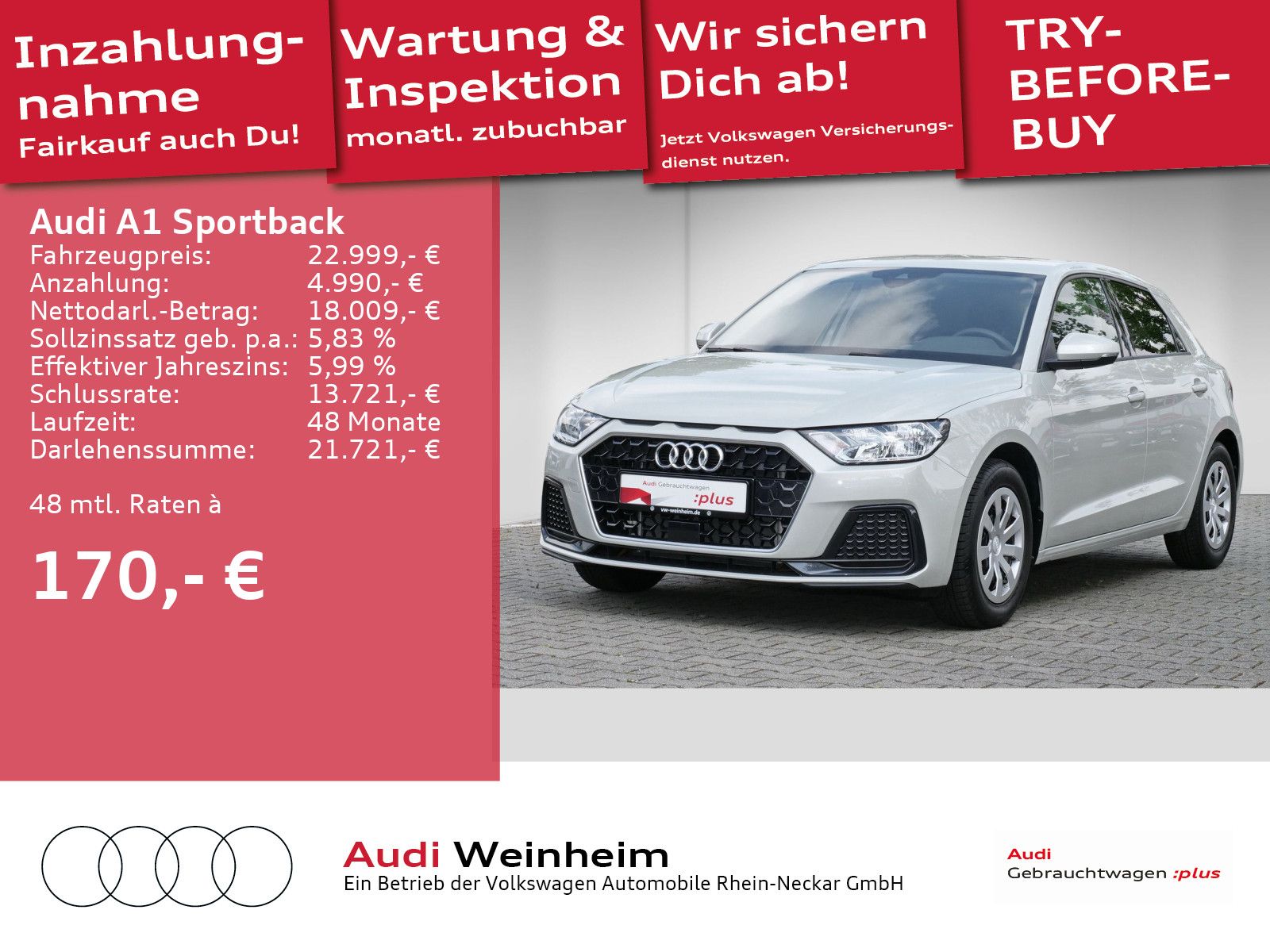 Audi A1 Sportback 25 TFSI S-tronic - Samsaru's Car Outlet