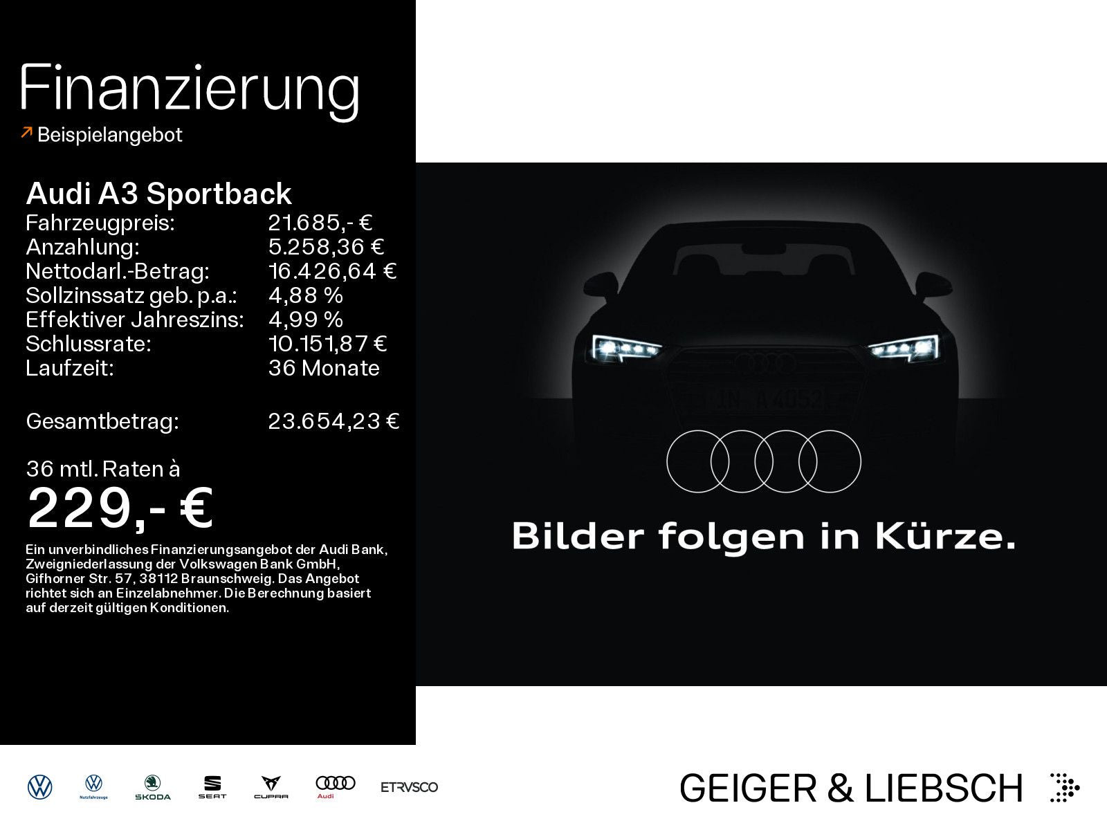 Audi A3 Sportback 40 TFSI e Advanced LED+Kamera+Navi