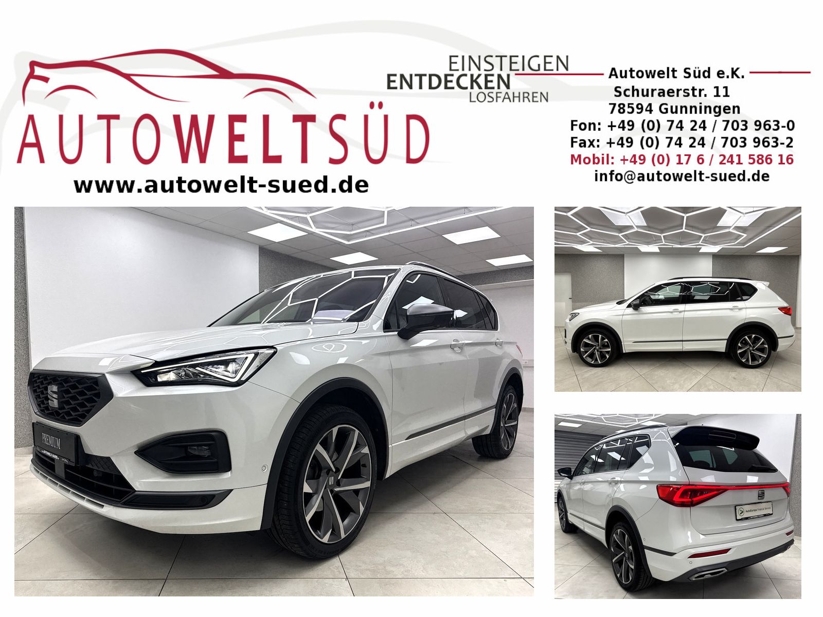 Seat Tarraco 2.0 TDI FR Line Sport AHK Pano 7Sitzer L