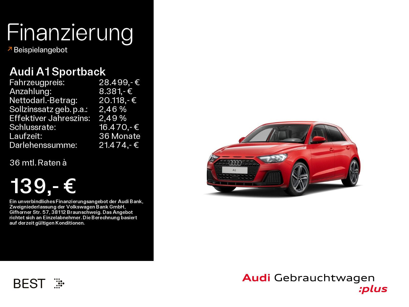Audi A1 Sportback 35 TFSI advanced - Samsaru's Car Outlet