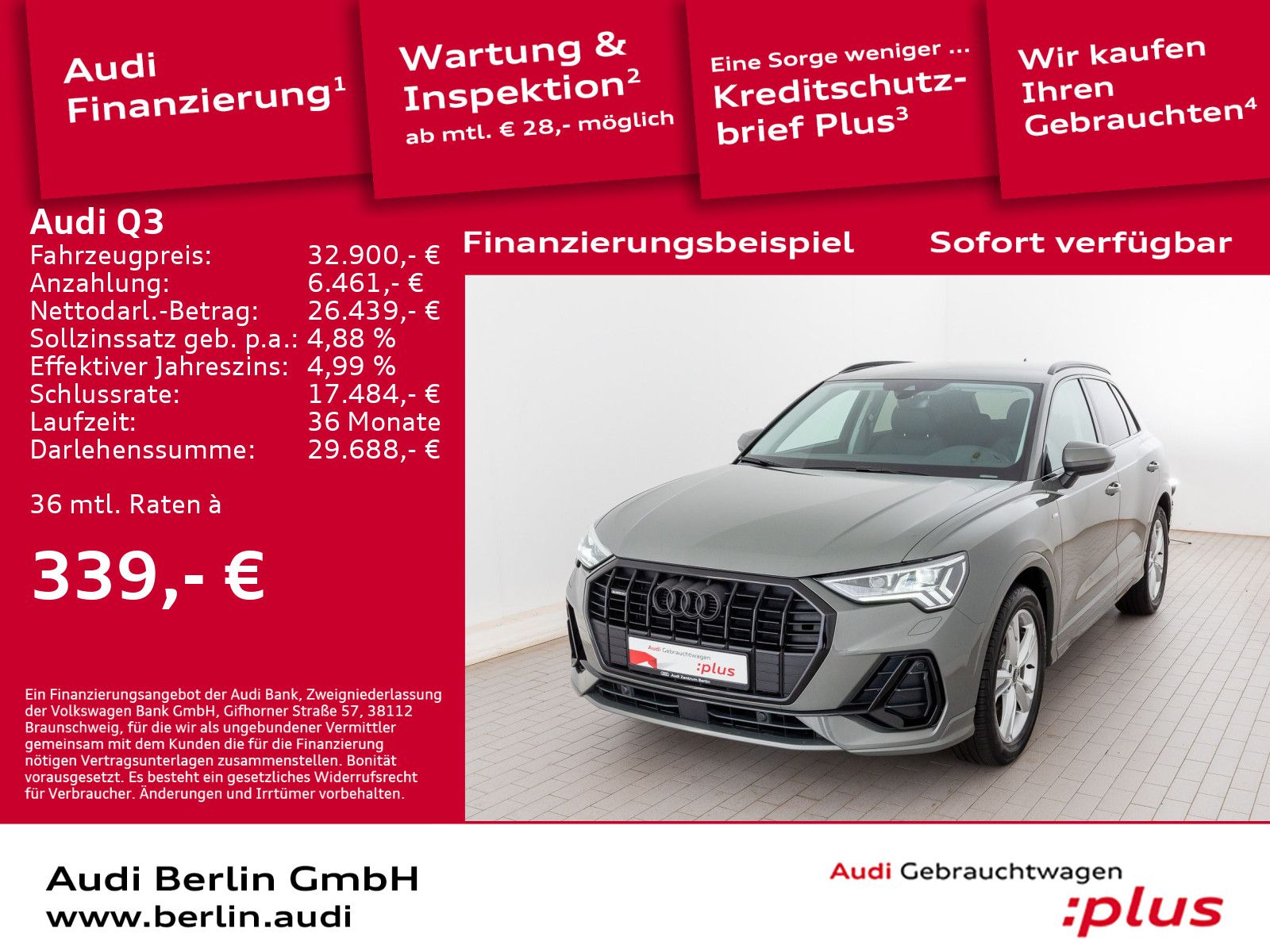 Audi Q3 S line 35 TDI quattro S tronic - Samsaru's Car Outlet
