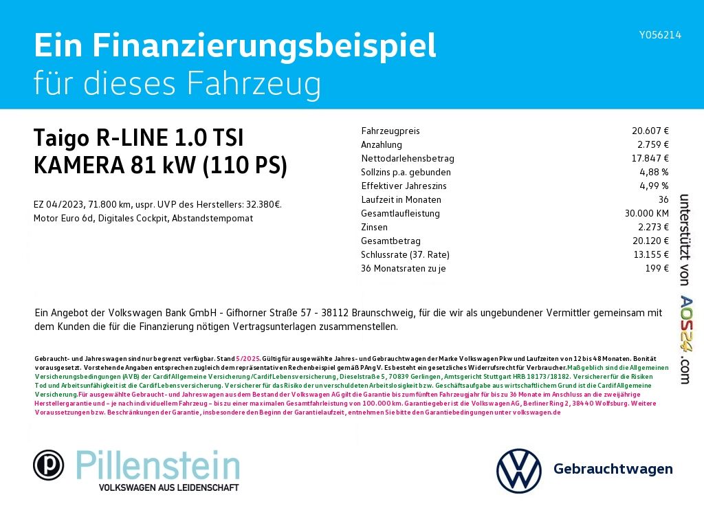 Volkswagen Taigo R-LINE 1.0 TSI - Samsaru's Car Outlet