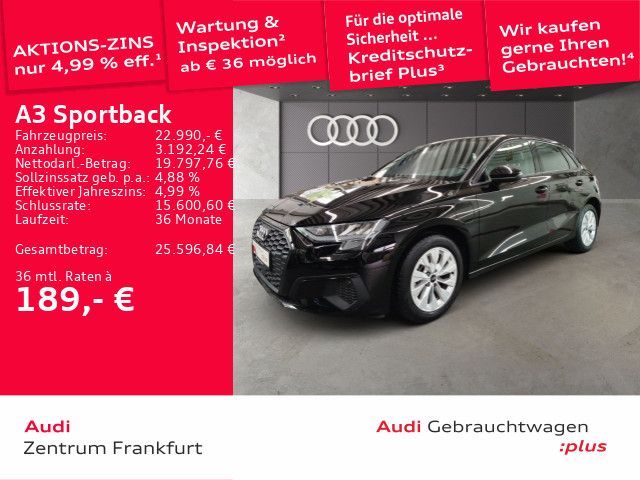Audi A3 Sportback 40 TFSI e S tronic LED DAB Tempomat