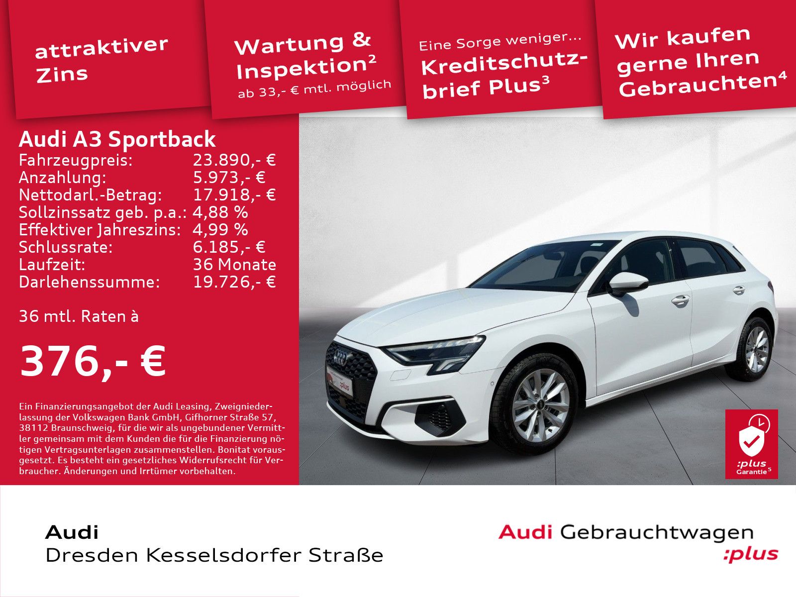Audi A3 Sportback 30 TDI S tronic - Samsaru's Car Outlet