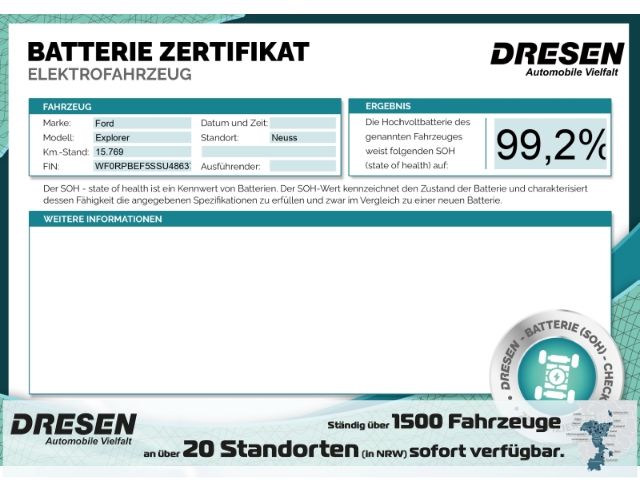 Ford Explorer RWD Premium + el. AHK + Panoramadach +