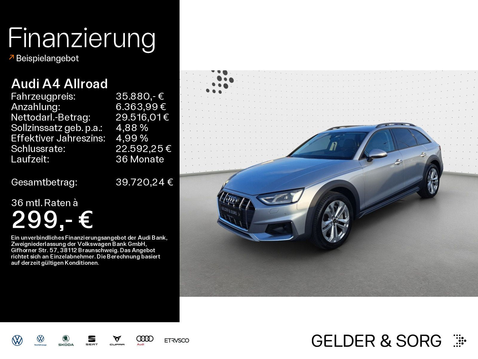 Audi A4 allroad 45 TFSI qu. AHK*virtual*SOUND*NAVI