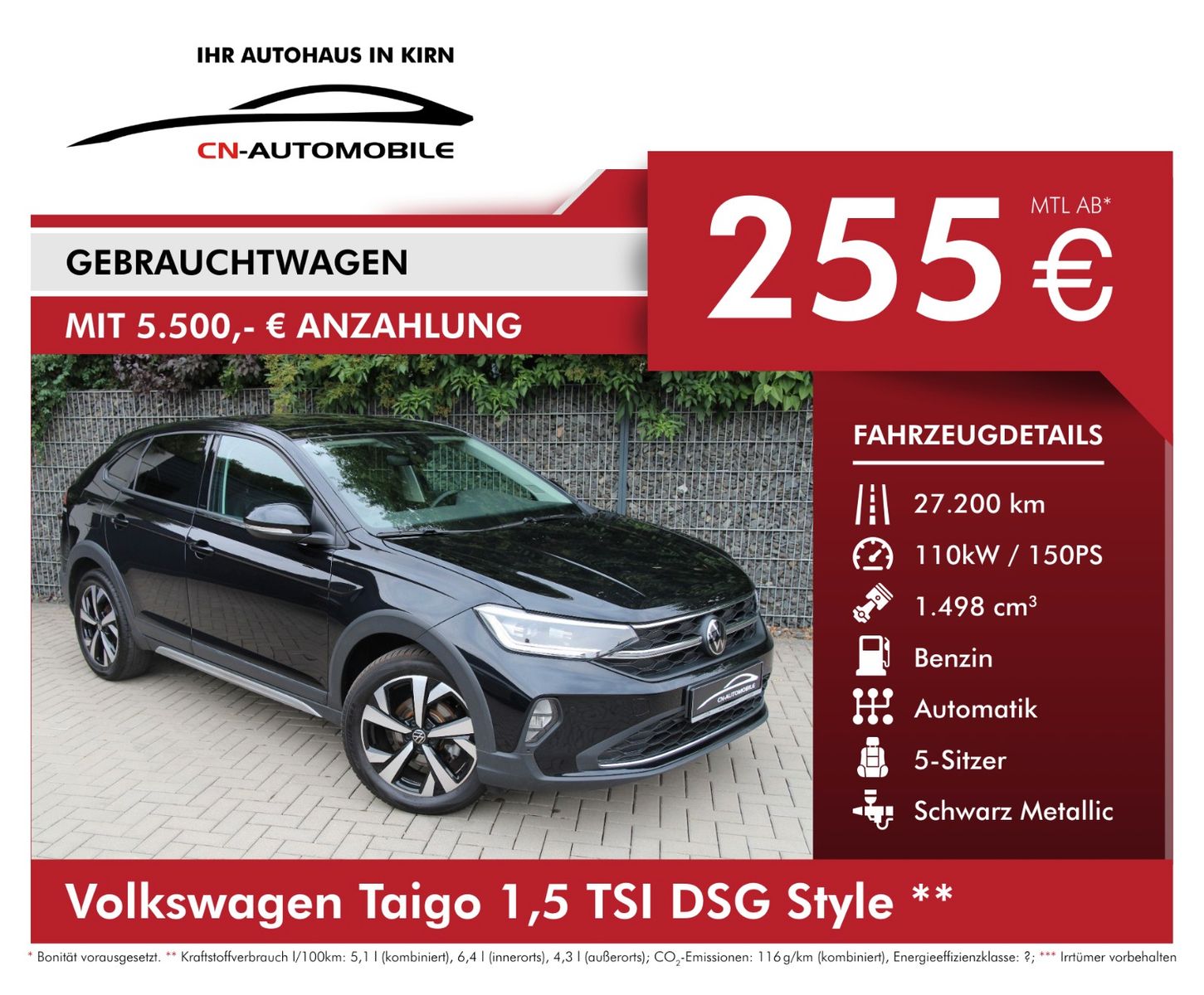 Volkswagen Taigo 1.5 TSI DSG Style - Samsaru's Car Outlet