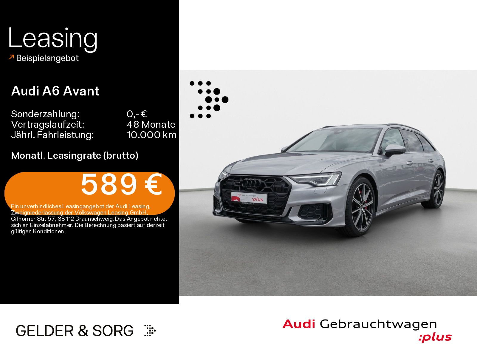 Audi A6 Avant 55 TFSIe qu. S line 63km/WLTP*HuD*360°