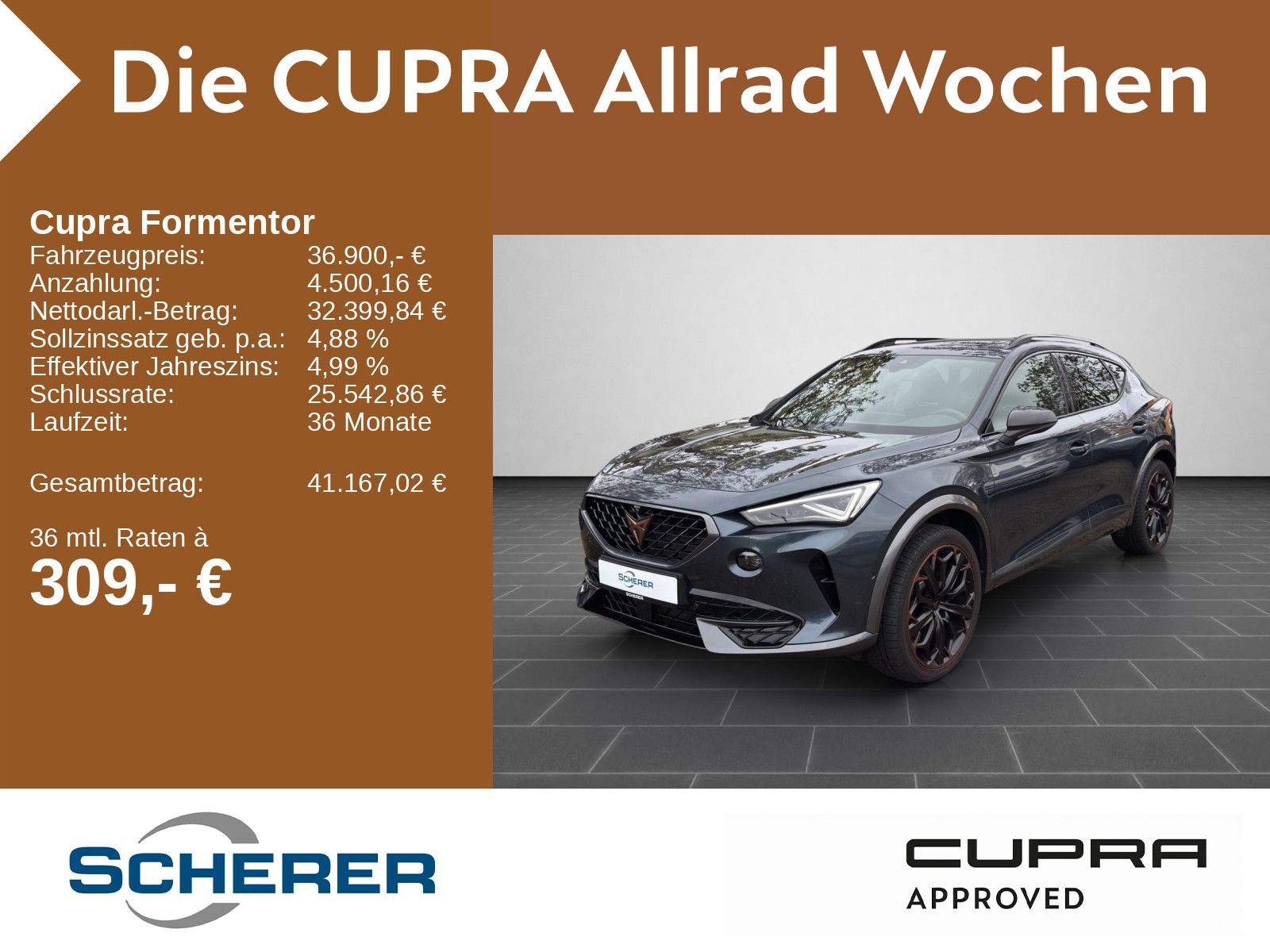 Cupra Formentor VZ 2.0 TSI 4Drive AHK PANO LEDER KAMER