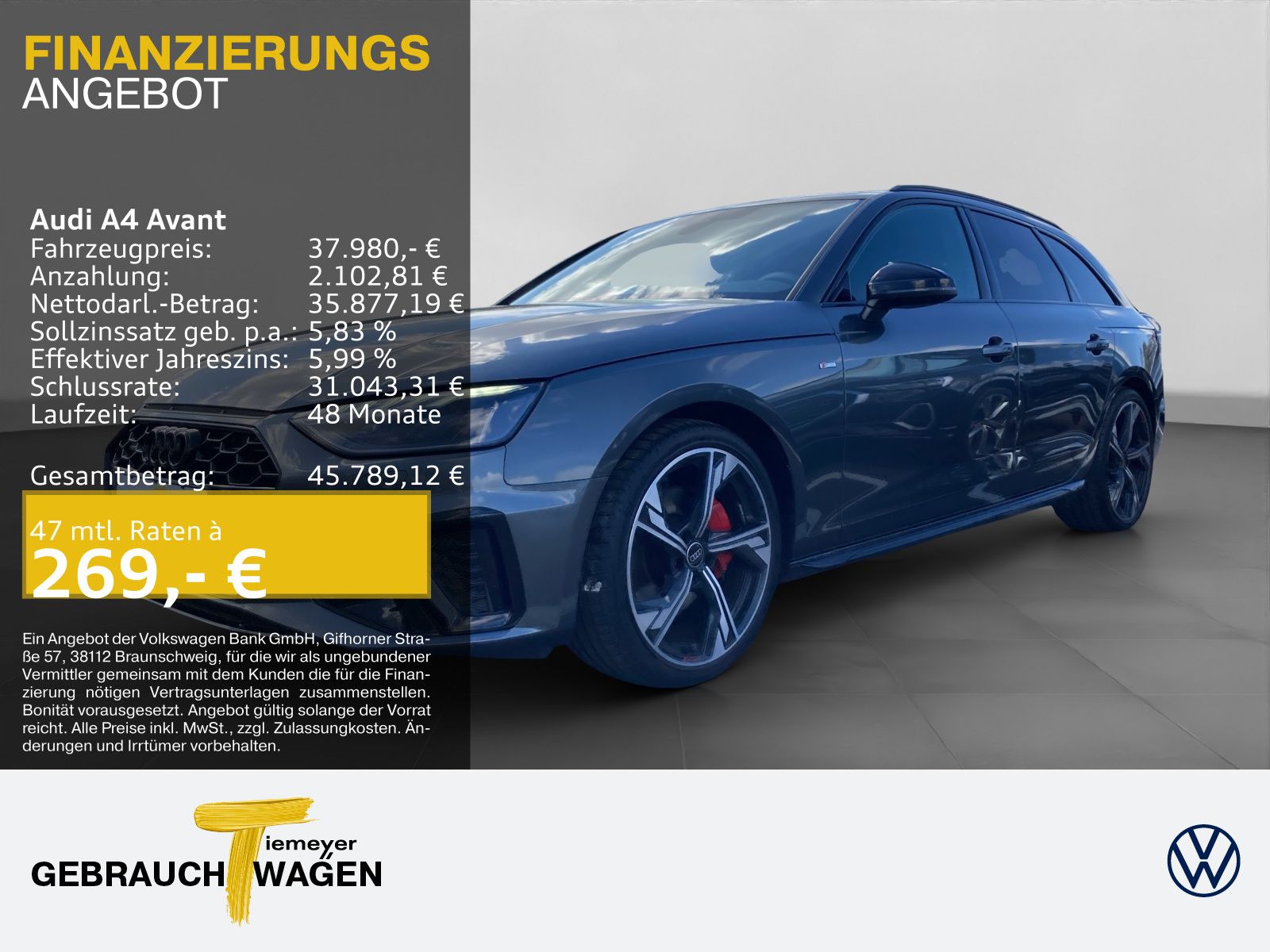 Audi A4 Avant 40 TFSI Q 2x S LINE LM19 AHK MATRIX-LED