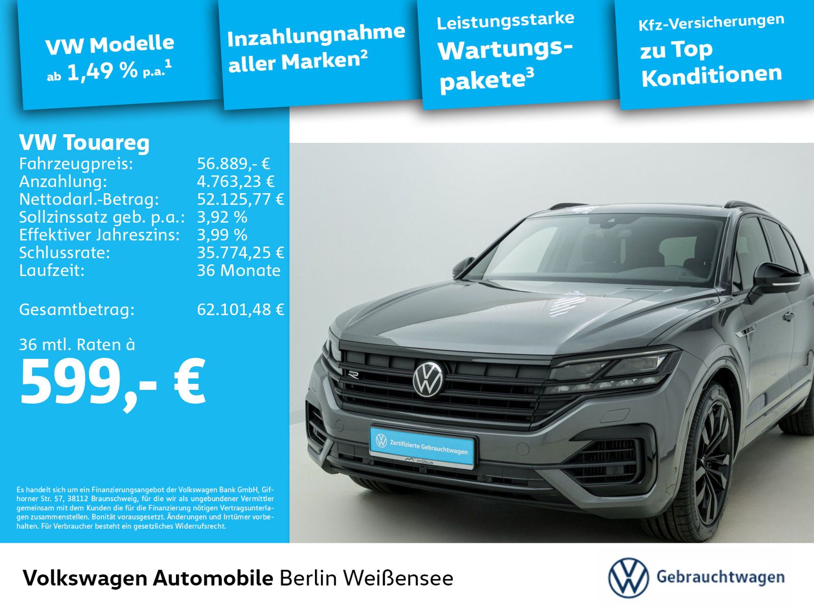 Volkswagen Touareg R 3.0 V6 TSI eHybrid DSG*360°*PANO*ACC*M