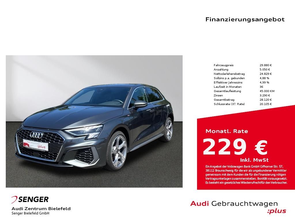 Audi A3 Sportback S line 40 TFSI e Sitzhzg. MMI LED