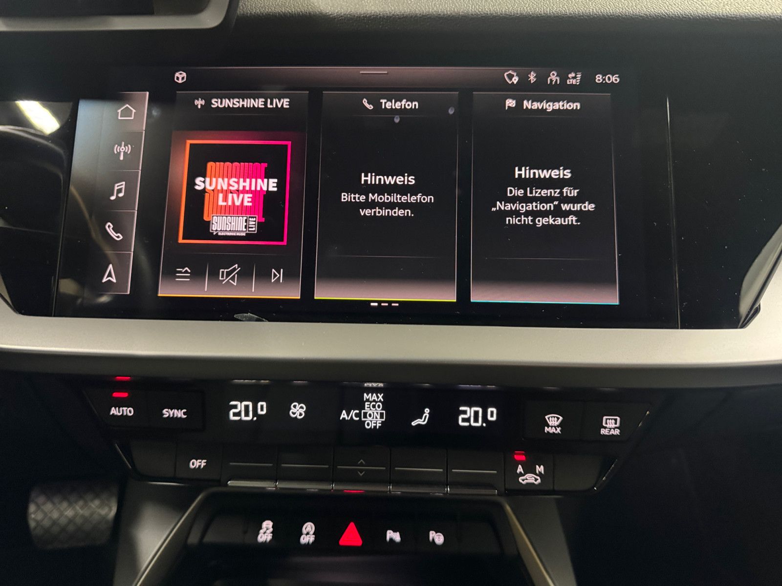 Audi A3 Sportback 35 TFSI S line Virtual CAM Carplay