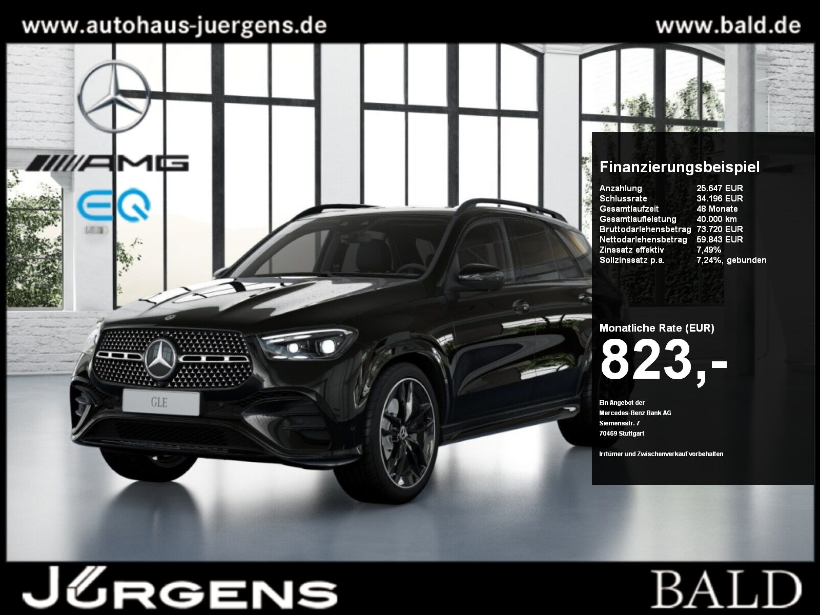 Mercedes-Benz GLE 450 d 4M AMG-Sport/Pano/AHK/HUD/Distr/Nappa