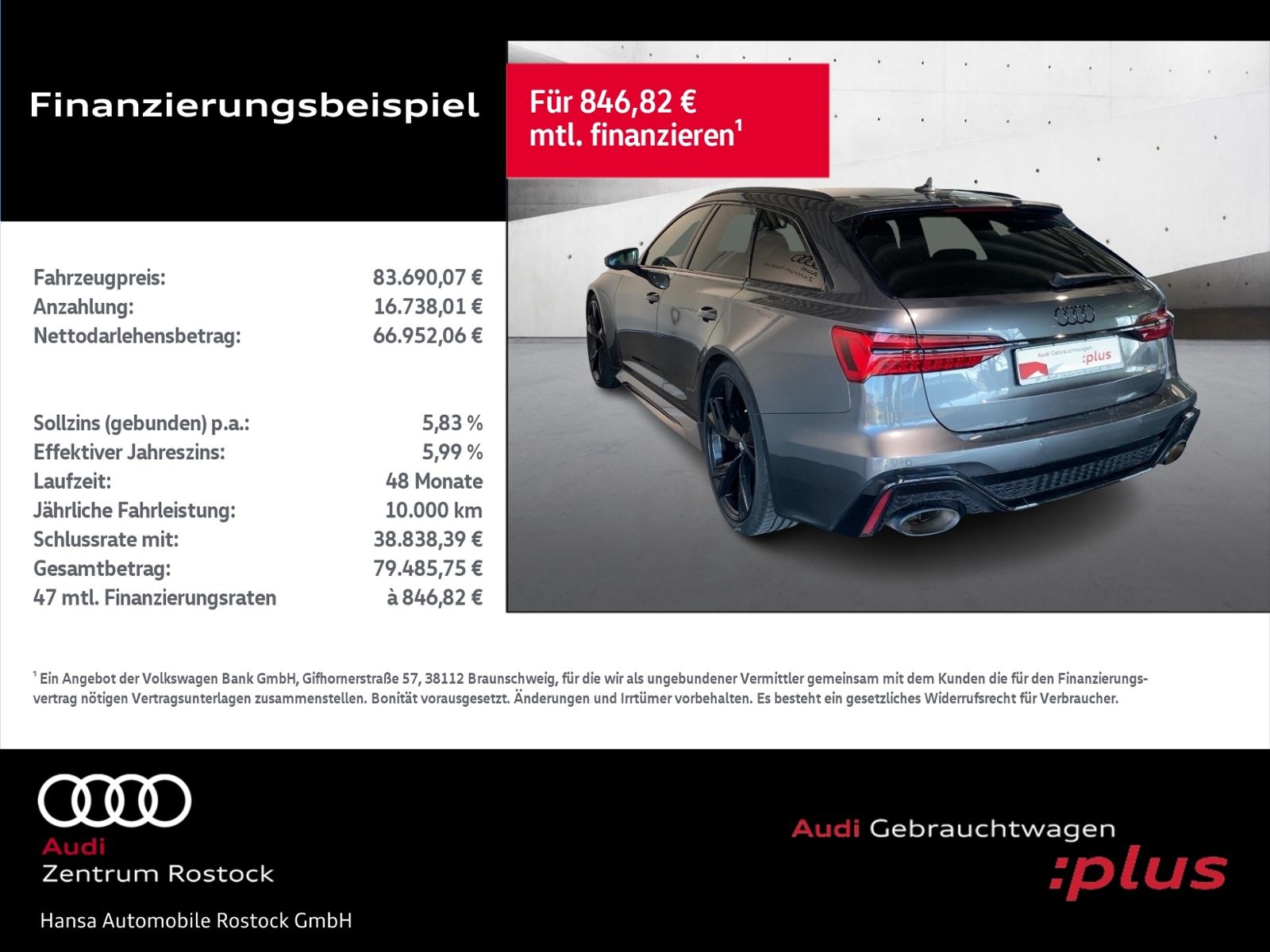 Audi RS6 Avant 4.0 TFSI Quattro+Navi+Led+Ahk+Head Up+